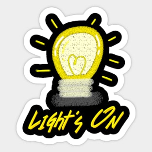 Light's on Sticker